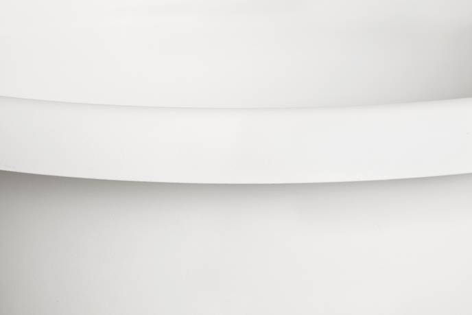 amiga rond 47cm blanc soie